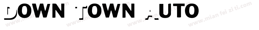 Down Town Auto字体转换